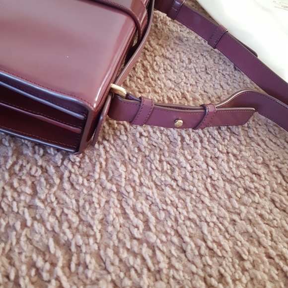 NWOT Roger Vivier Patent Leather Burgundy Handbag - Picture 9 of 16